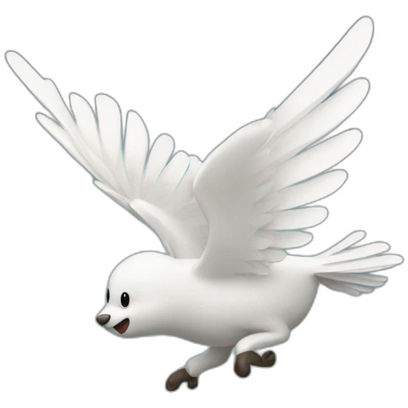 White flying money emoji