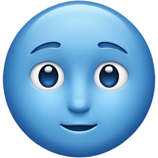 Blue emoji
