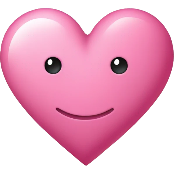 Heart pink emoji