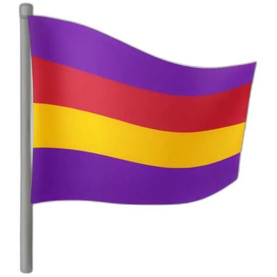 Bandera rojo amarillo morado emoji