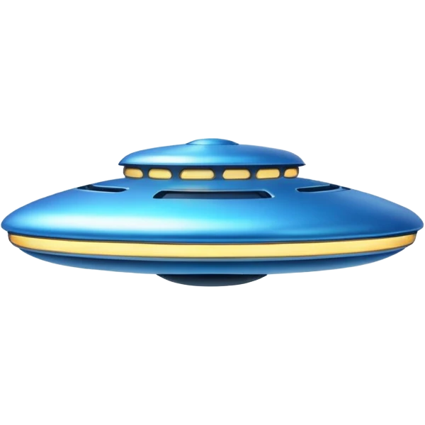 blue UFO emoji