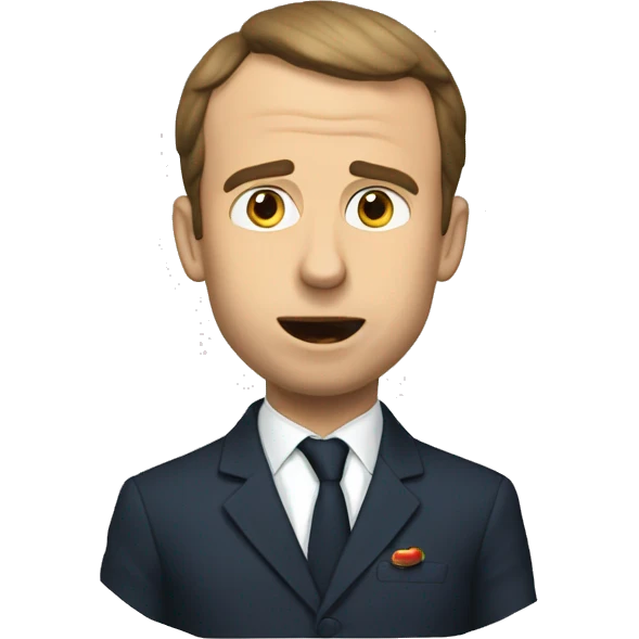 Macron qui mange  emoji