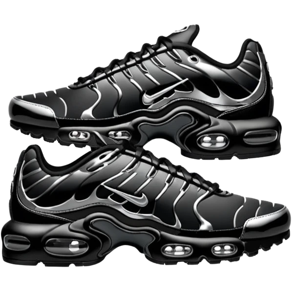 Nike Air Max Plus TN "Black Chrome" emoji