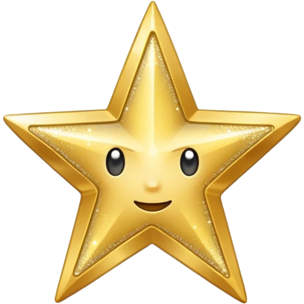 Glitter star emoji