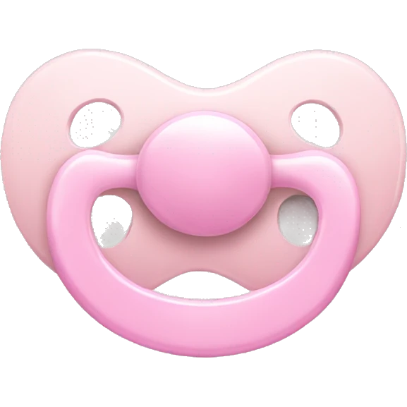 Light pink pacifier  emoji