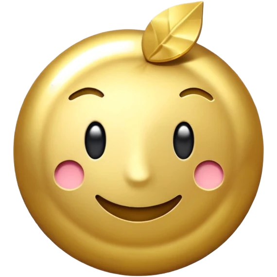 "Best!" Word, gold color  emoji