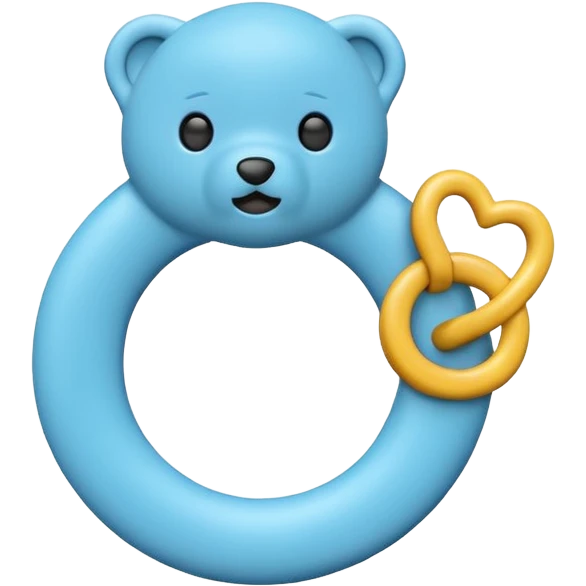 Teething toy ring  emoji