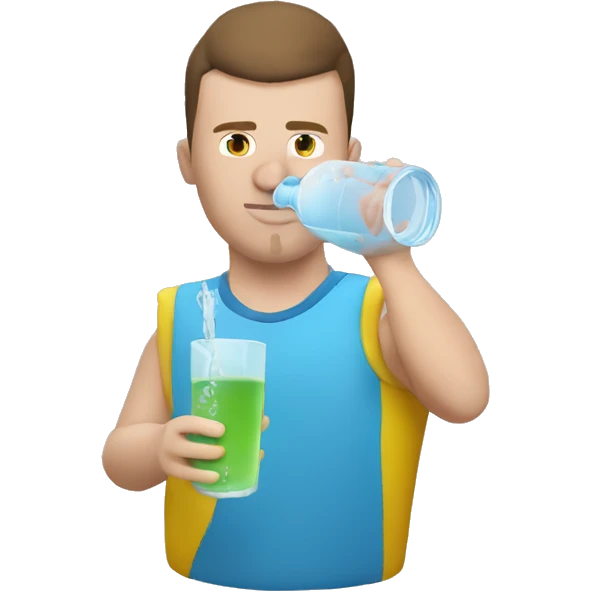 Edin dzeko drink water  emoji