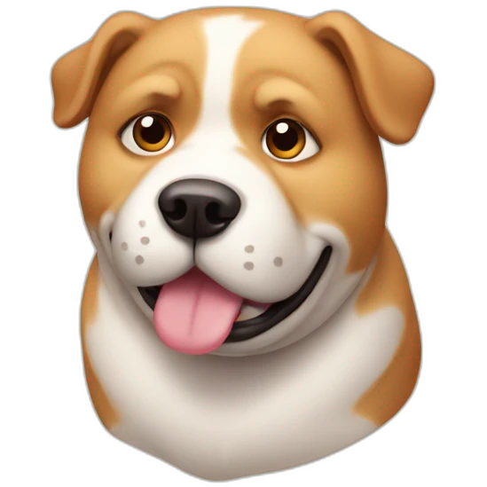 fat dog emoji