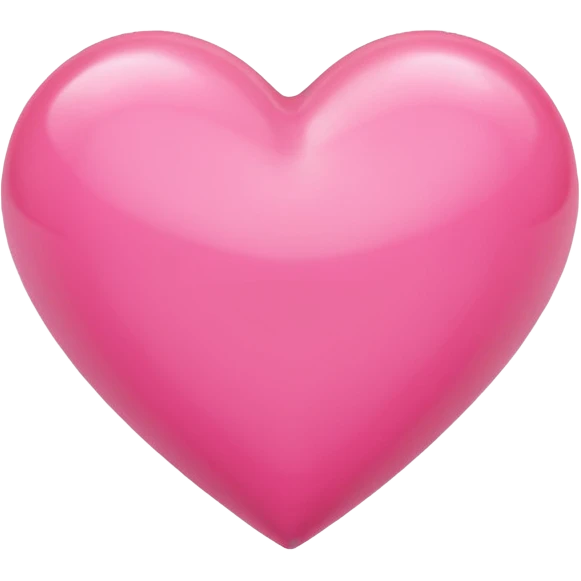 A heart that expresses a deep love for someone. With a pink style. And a 3d look emoji