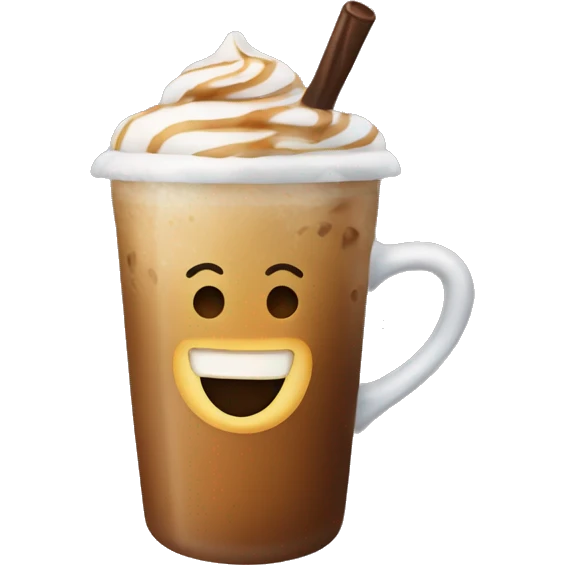 iced carmel coffe emoji