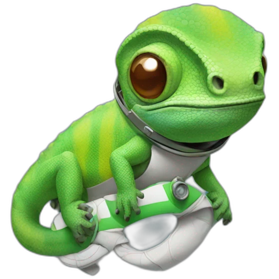 chameleon astronaut emoji