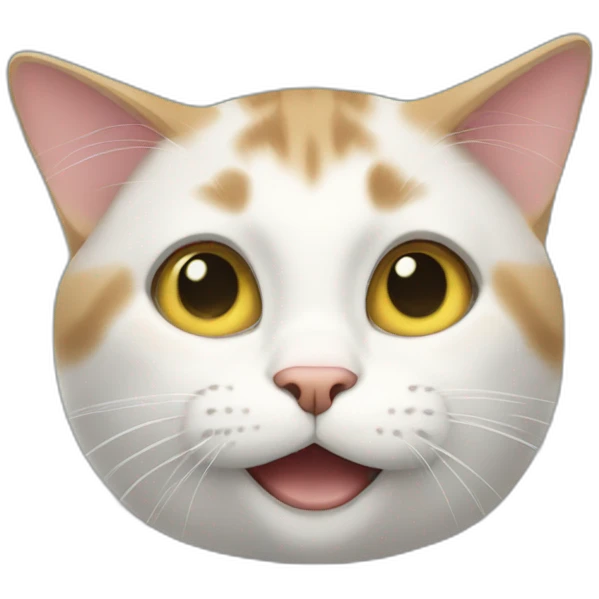 The cat asks for food emoji
