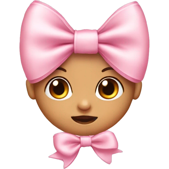baby pink bow emoji