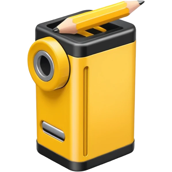 yellow pencil sharpner emoji