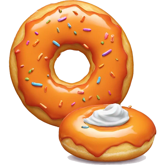 orange donut emoji