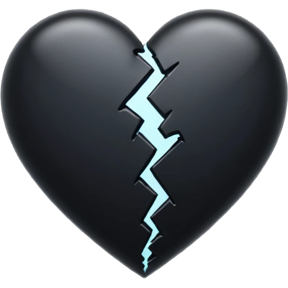 Black heart broken emoji emoji