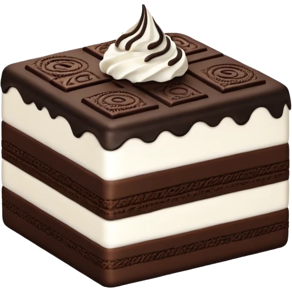 oreo cake squar shape emoji