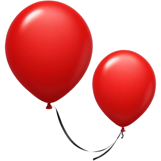 Red and black balloon for Place it next to the name in the directory. emoji