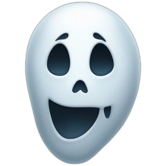 Ghost face emoji