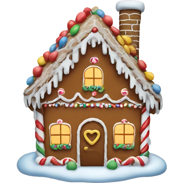 gingerbread house emoji