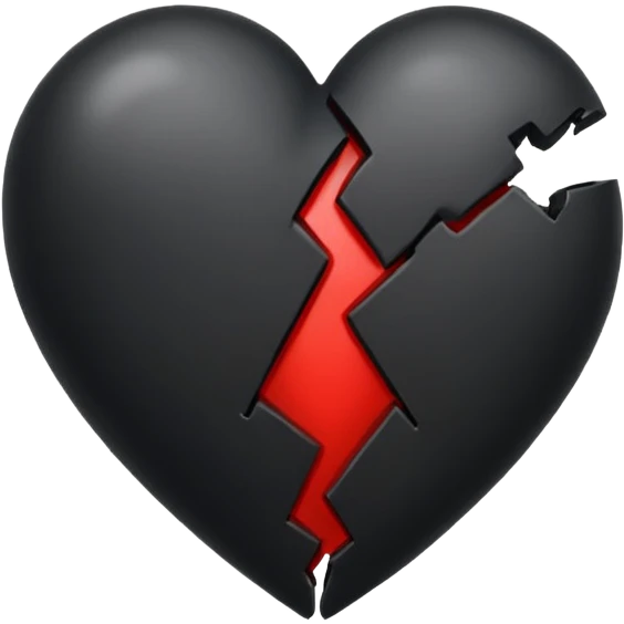 Black broken heart emoji