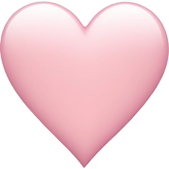 light pink heart emoji