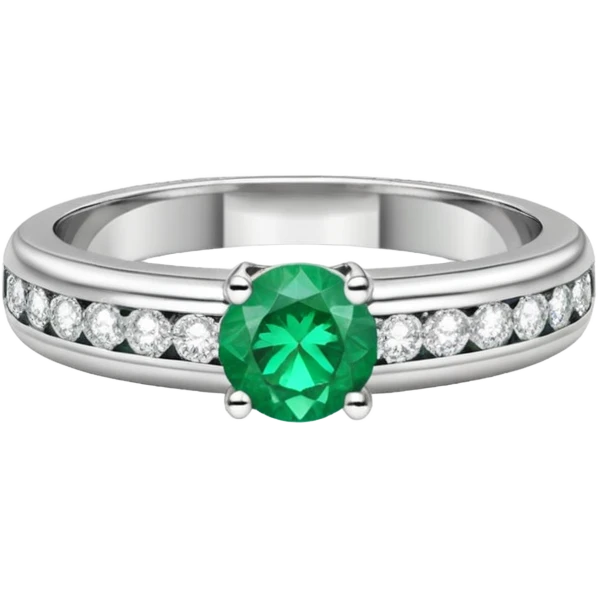 glitter esmerald diamond married ring emoji