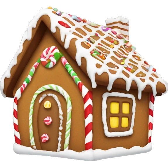 gingerbread house emoji