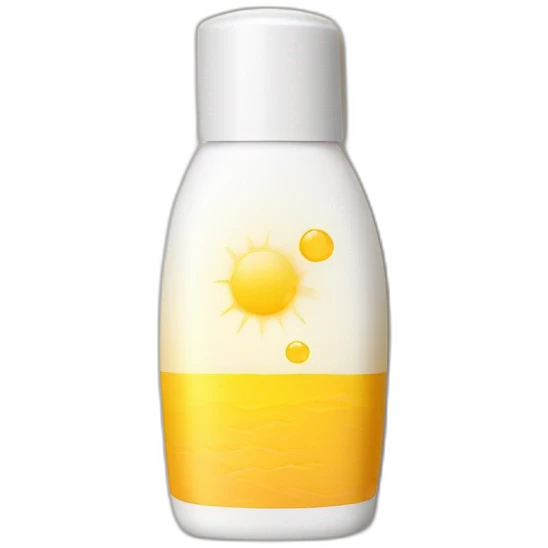 Sunscreen bottle emoji