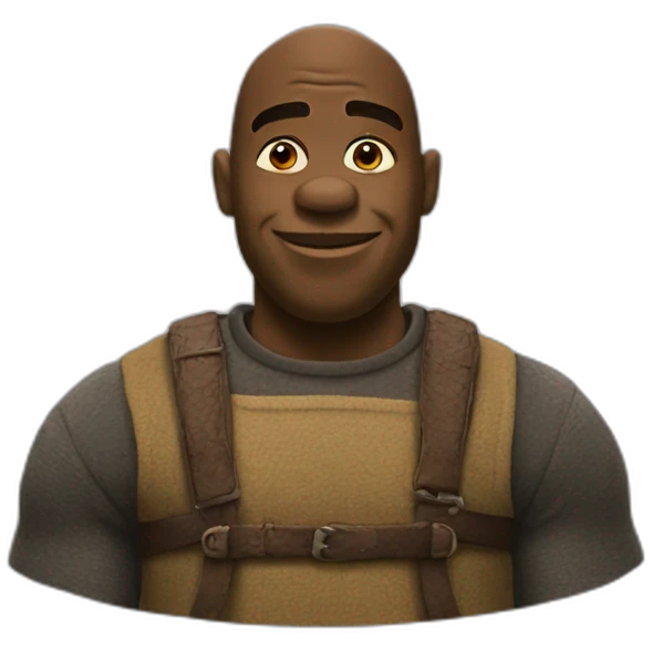 black-shrek emoji