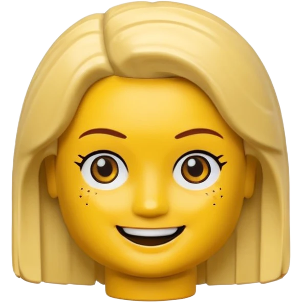 Lego Girl Head emoji