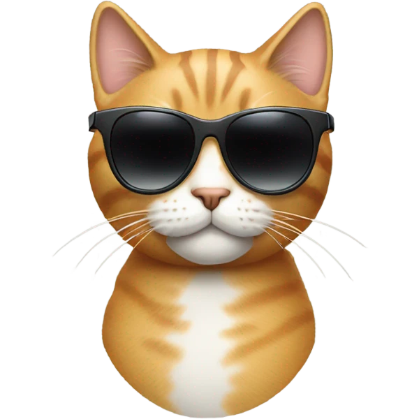 Cat with sunglasses emoji