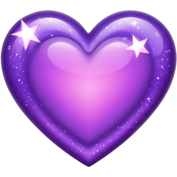 Sparkles Purple Heart  emoji