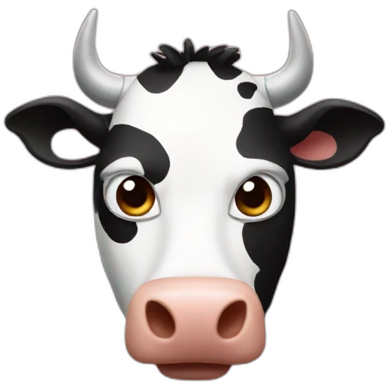 Spider-Man as a cow emoji