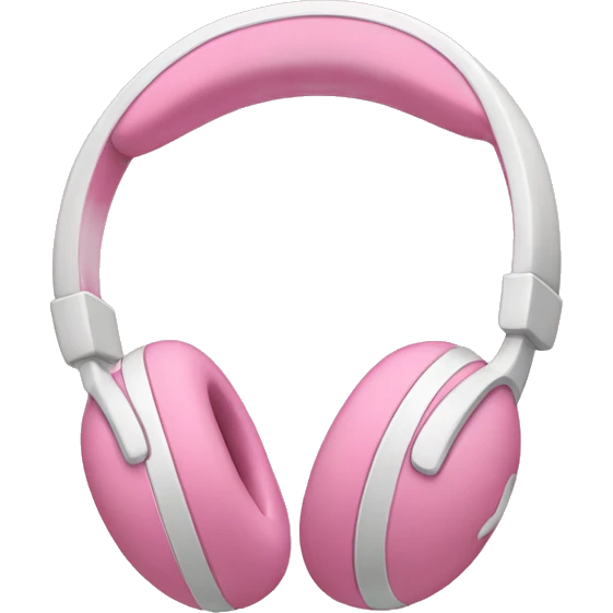 Light pink apple headphones emoji