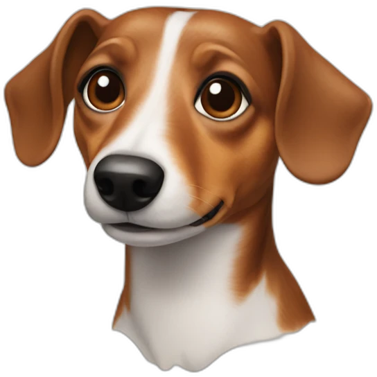 Dachshund jack russell dog emoji