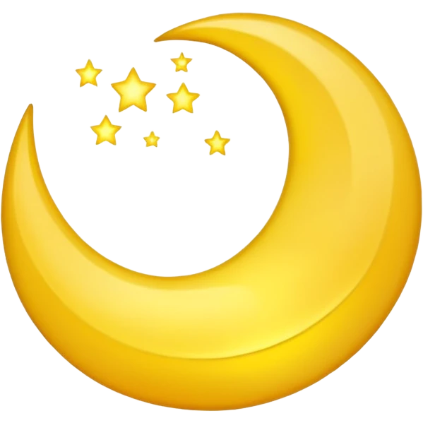 Crescent moon emoji
