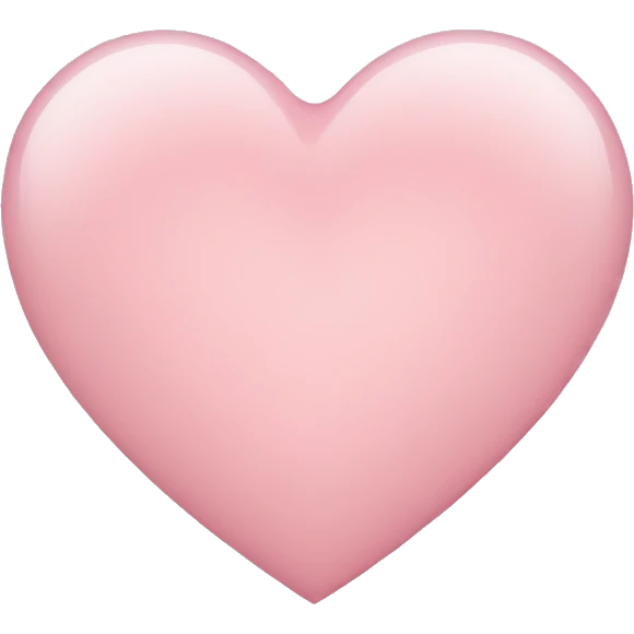 Light pink heart emoji