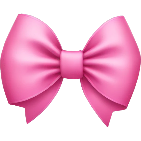 pink bow emoji