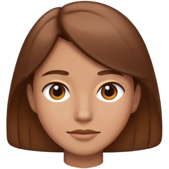 brown-haired emoji