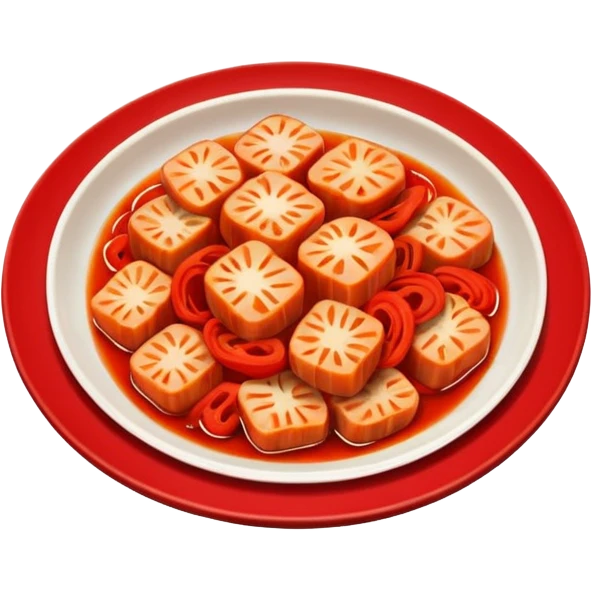kimchi on plate emoji
