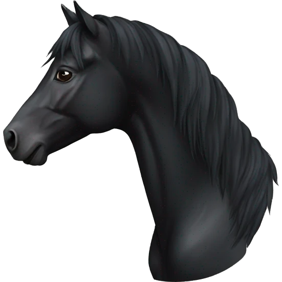 Black horse emoji
