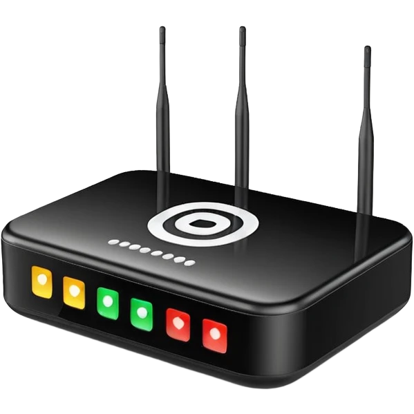 black Wi-Fi router emoji