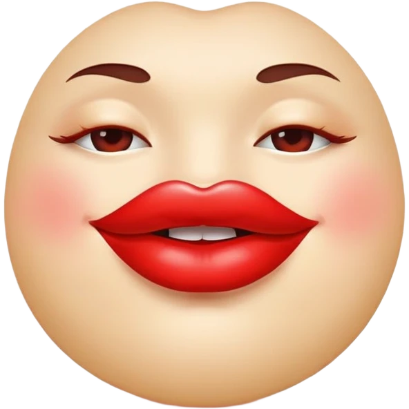 Eat lips emoji
