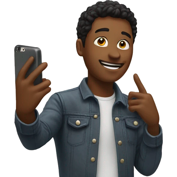 Someone taking a selfie emoji