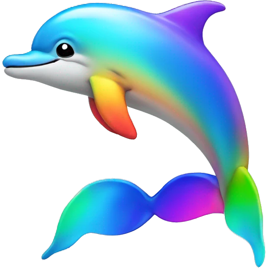 Rainbow Dolphin emoji