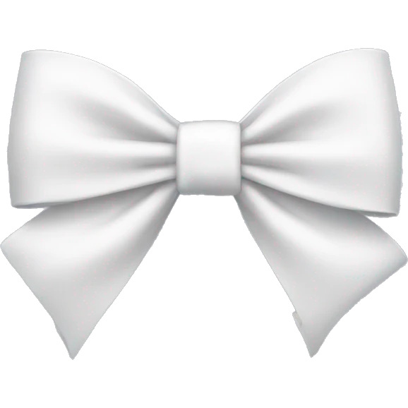 White bow emoji