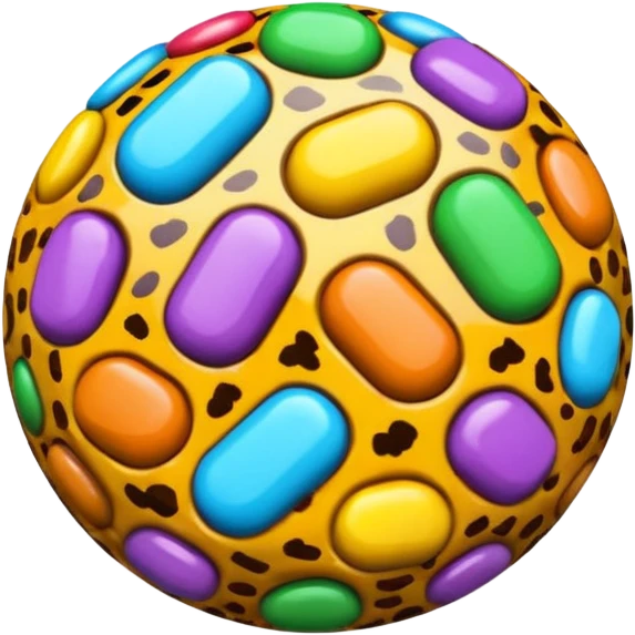 leopard print candy emoji