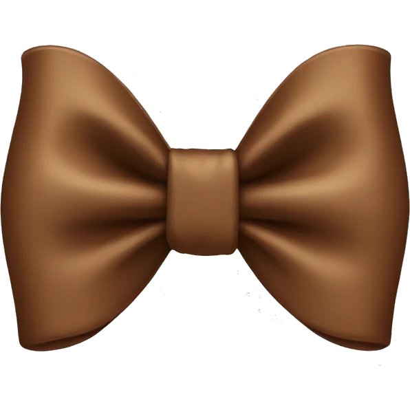 Brown bow emoji